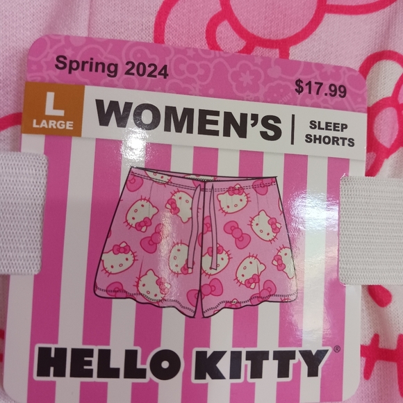 Hello Kitty Sanrio knit Pajama Sleep Track Short Loungewear Sleepwear Y2K pajama - Picture 3 of 5